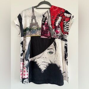 NWT Et’ Lois cap sleeve top sz L Palm Springs boutique find!